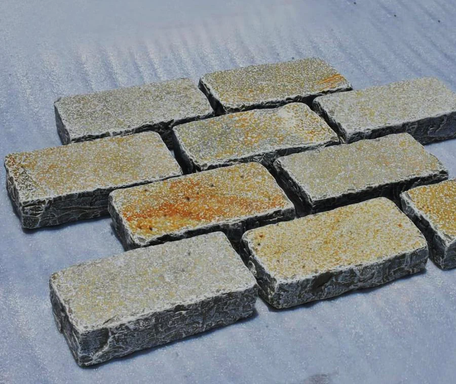 Tandur Yellow Limestone Setts & Cobbles 200 x 100 x 50 £39.50/m2 - Image 5